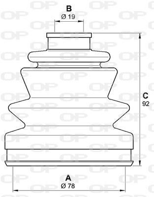 OPEN PARTS Комплект пылника, приводной вал SJK7170.00